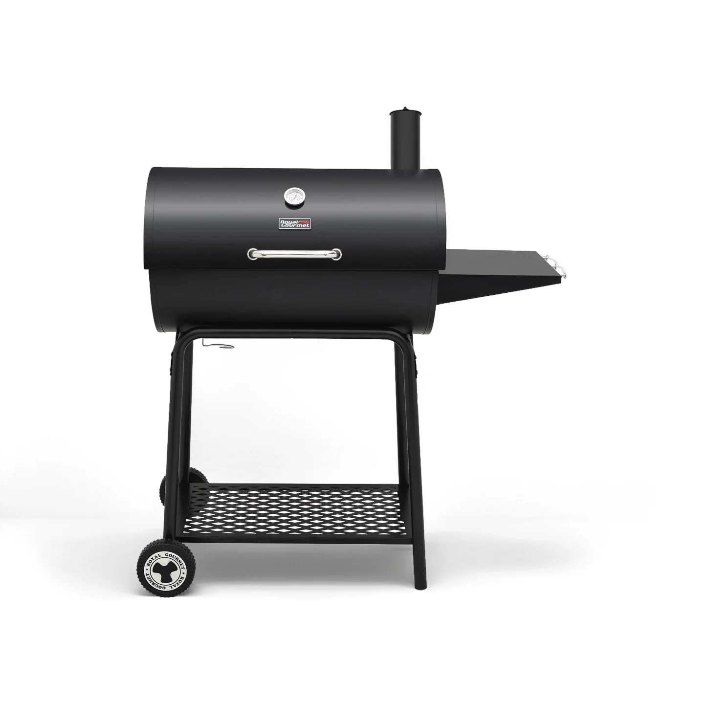 

30-дюймовый угольный гриль с бочонком 627 кв. в области приготовления пищи, с приставным столиком для приготовления пространства, идеально подходит для барбекю на открытом воздухе