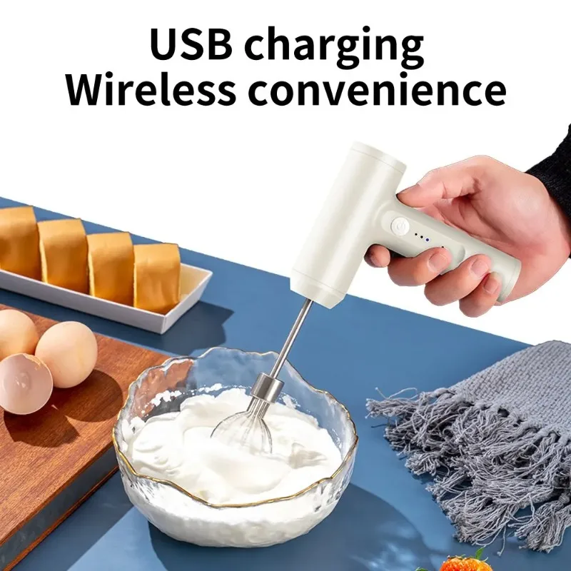 

1 PCS Wireless Electric Food Mixer Portable 3 Speeds Egg Beater Baking Dough Cake Cream Mixer Kitchen Tools