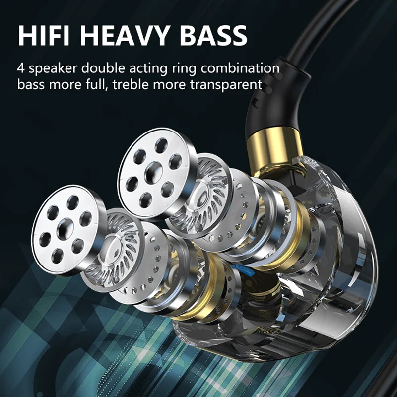 مريحة Type-C/3.5mm سلكي تسجيل سماعة صوت باس ستيريو سماعة رأس بدون استخدام اليدين مع ميكروفون ، مناسب لـ Xiaomi Huawei IPhone #2