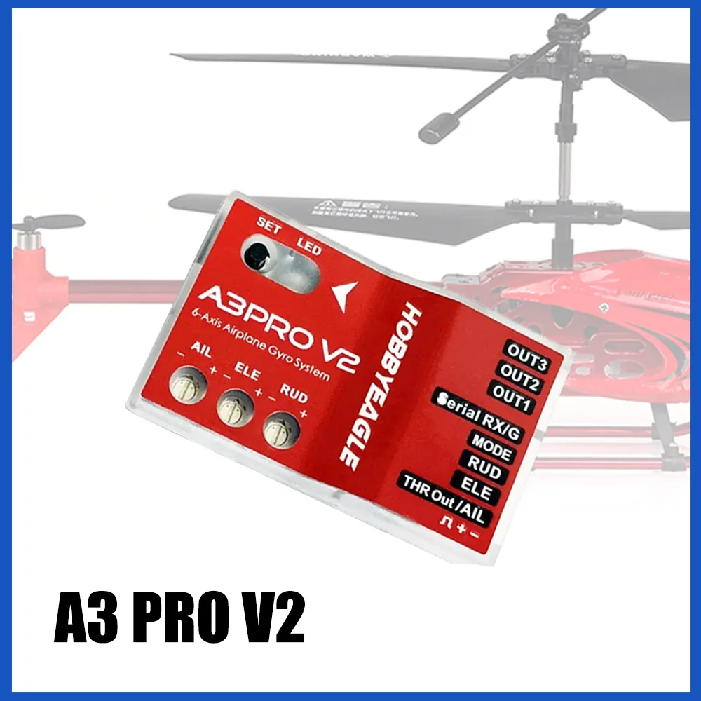 RC Flight Controller HobbyEagle Gyro Stabilizer System A3 Pro /A3 Pro V2 For RC Airplane Fixed-wing Helicopters Parts