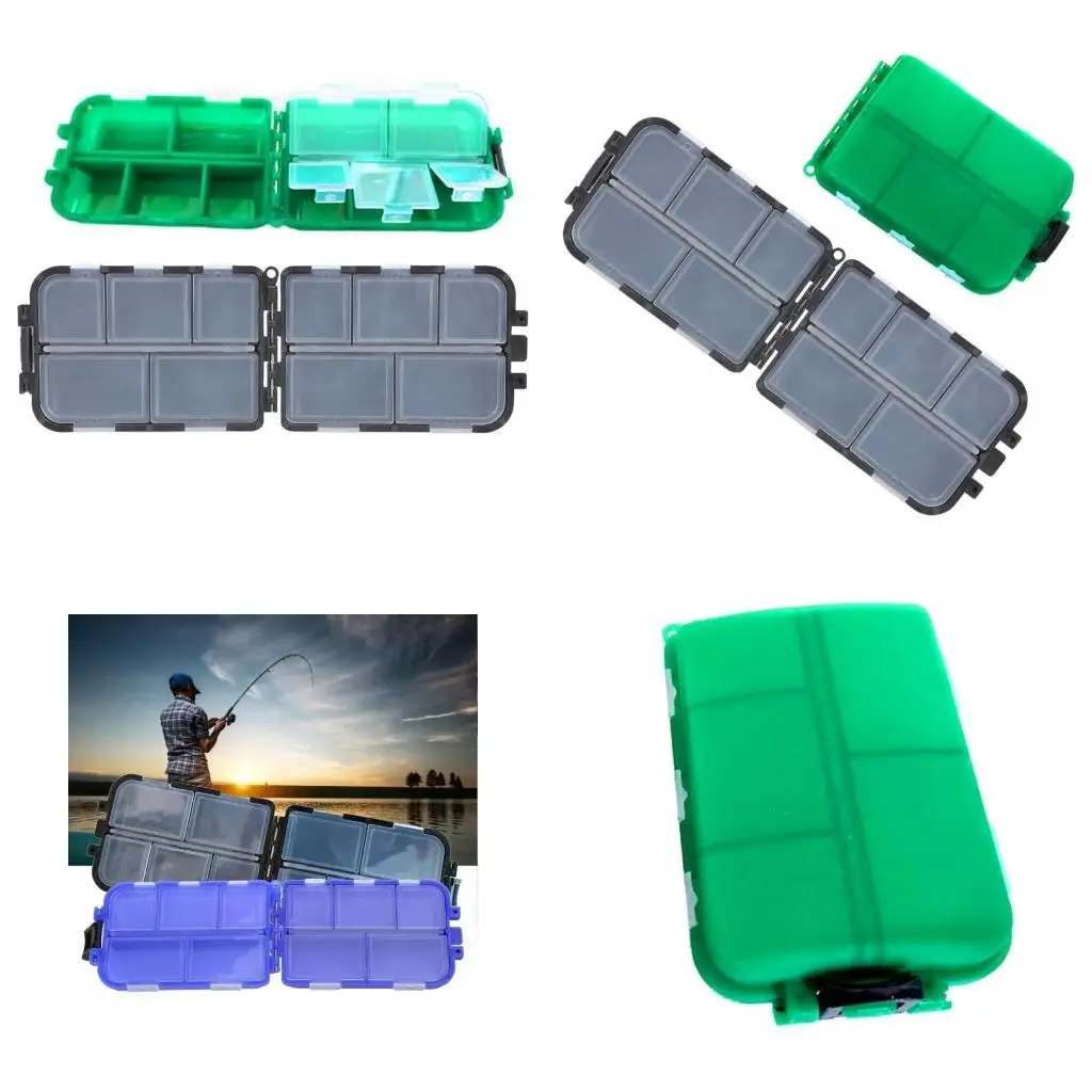 

R6FE Waterproof Seal Fishing Tackle Storage Baits Storage Case Compartment Organizers