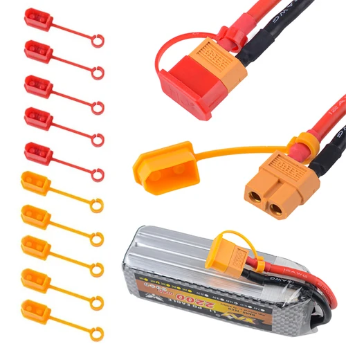 리모컨 모델용 방진 전기 플러그 보호 케이스, 비행기 자동차 보트 업그레이드 부품, XT60, 10 개 