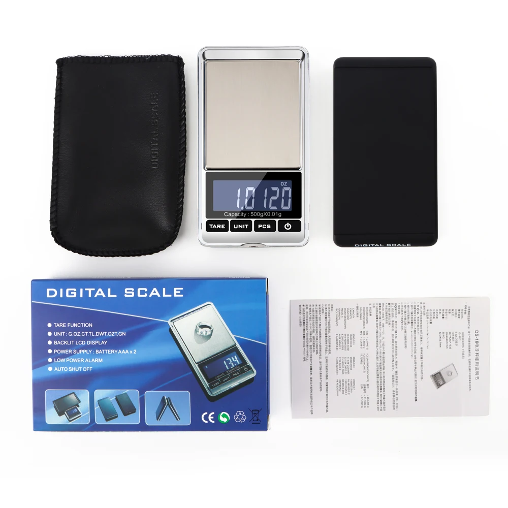 Electronic Jewelry Scale Balance Gram Scale 0.01 / 0.1g Accuracy for Gold Precision Mini Pocket Scale Kitchen Weight Scale 50%