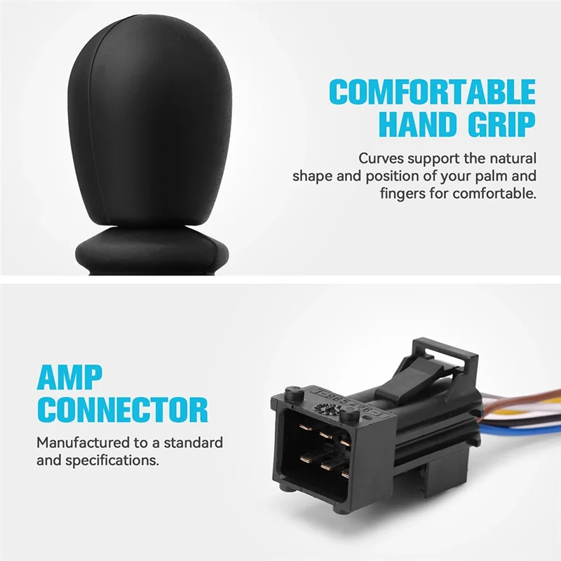 مقبض وحدة تحكم عصا التحكم مقبض وحدة تحكم مقبض عصا التحكم السوداء لأجزاء الرافعة الشوكية الكهربائية LINDE 7919040042 #5