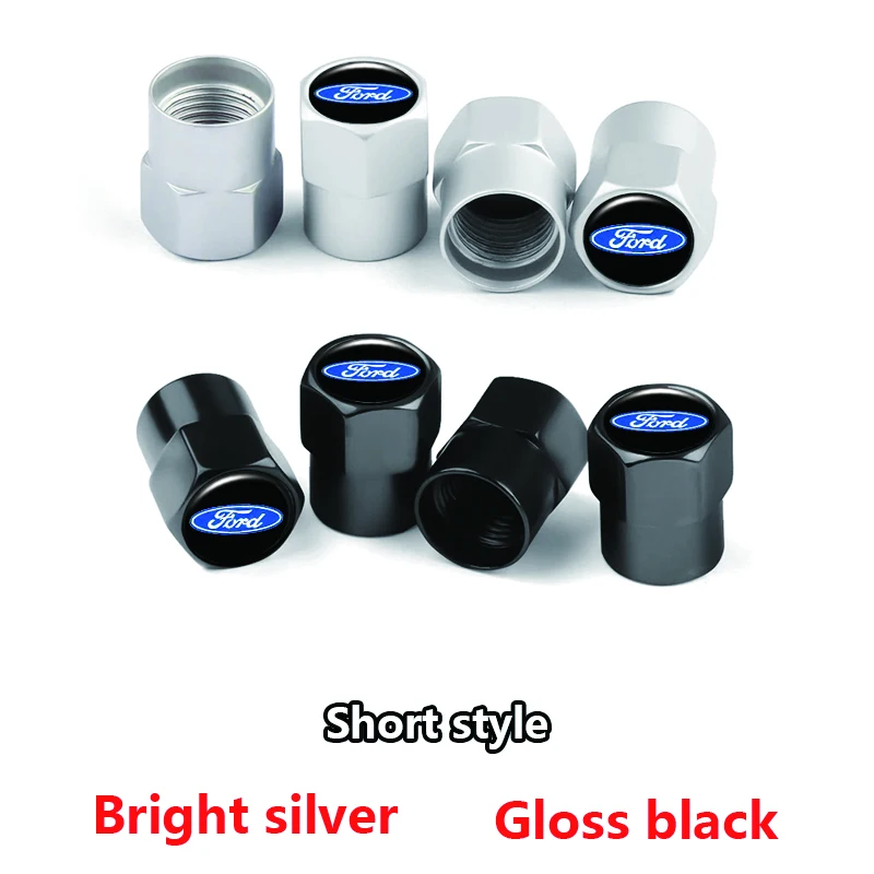 سبائك معدنية 4 قطعة عجلة السيارة الإطارات صمام قبعات الغبار يغطي لفورد TRD الحارس ST كوغا ماكس ترانزيت مونديو فييستا اكسبلورر الهروب #1