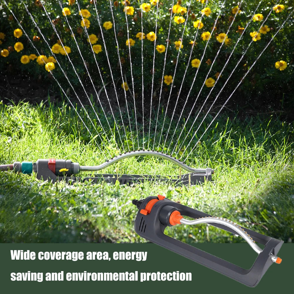 Oscillating Sprinkler Indestructible Rustproof Automatic Swing Irrigation Sprinkler 4 Modes for Large Lawn Yard and Garden Gass