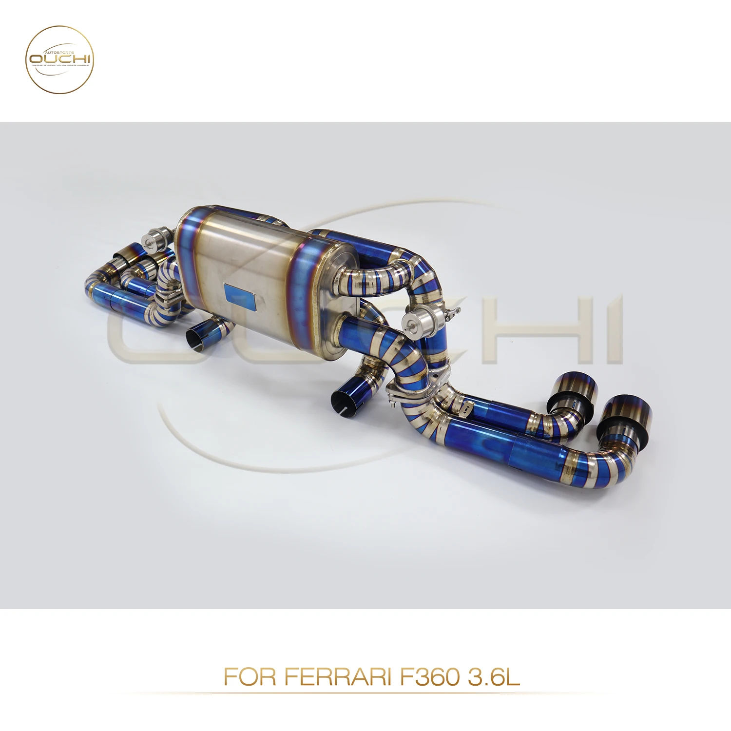 OUCHI performance catback for Ferrari F360 3.6 2003-2005 Titanium Alloy Exhaust pipe with valves Muffler