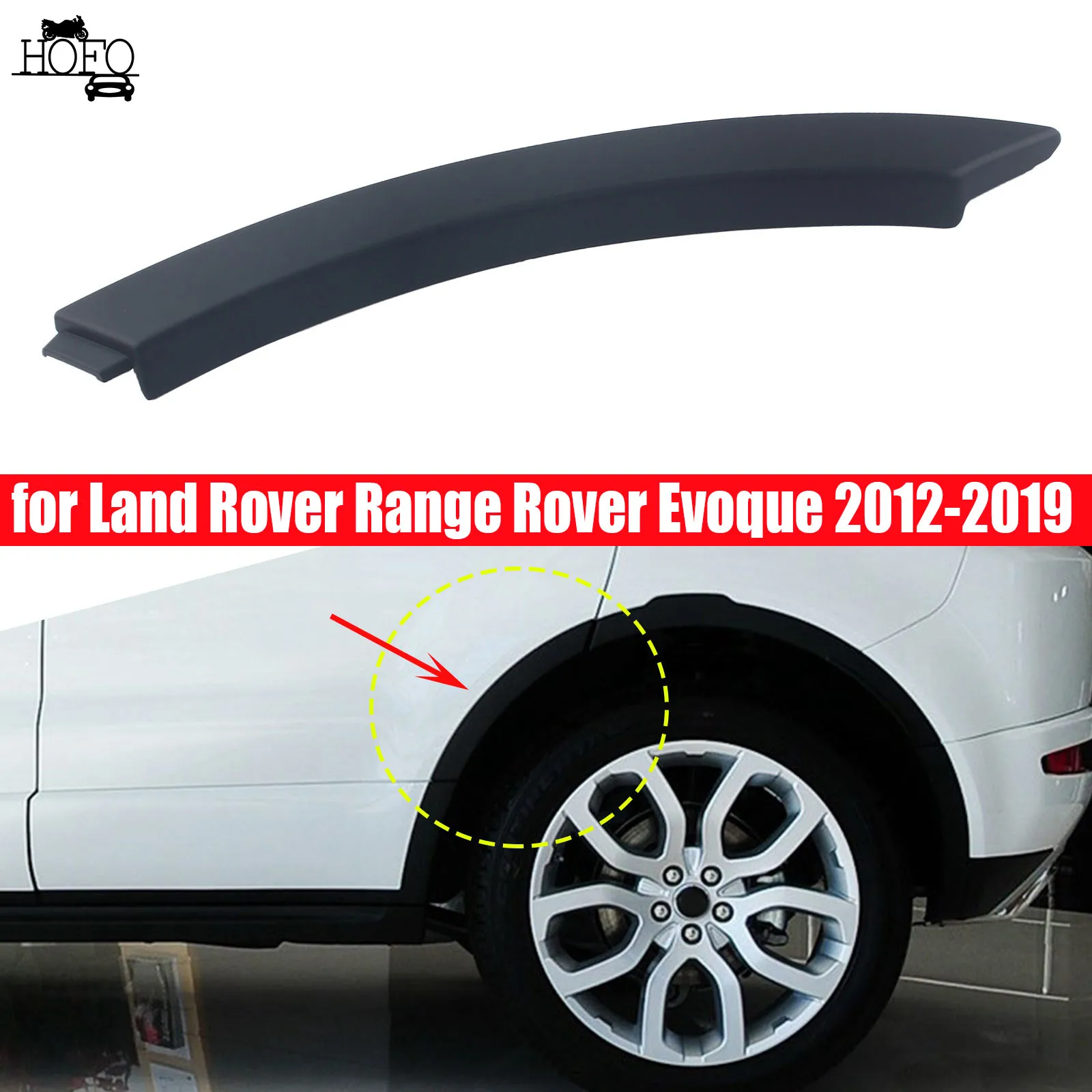 

Car Rear Wheel Front Arch Door Molding Trim Auto For Land Rover Range Rover Evoque 2012-2019