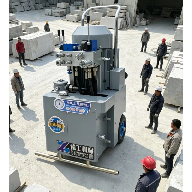 Efficient Granite Marble Quarrying Equipment - Hydraulic Diamond Wire Saw Stone Block Cutting Machine