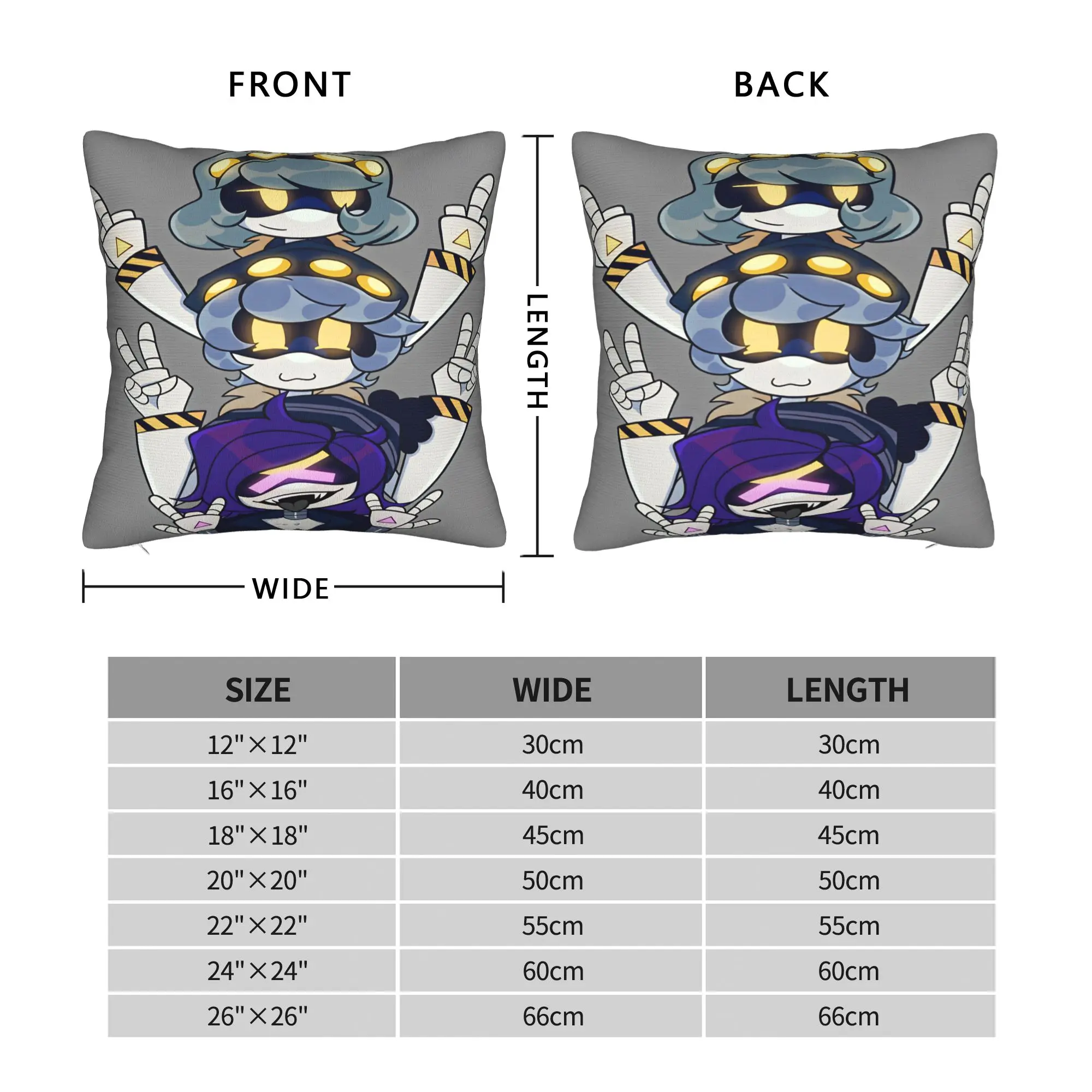 Murder Drones Cartoon Animation Pillow Case  Graphic Pillow Cover Fashion Pillowcases For Living Room Bed Chair
