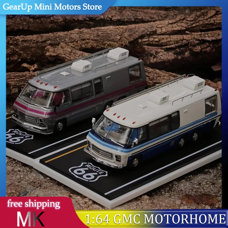 لون جديد APA XPO 1:64 GMC متنقل نموذج طويل الجسم الراتنج بواسطة MK المنمنمات 2025 معرض السيارات آسيا المحيط الهادئ هدية الكريسماس سيارات لعب