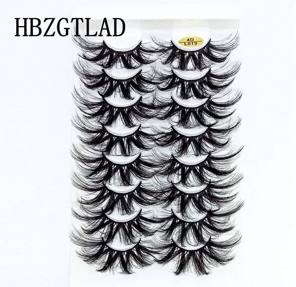 8 Pairs 25mm Long 3D Mink Lashes, Dramatic Volume