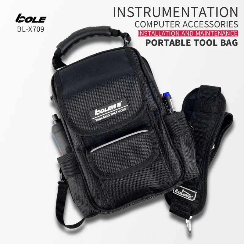 Bole-um Ombro Handheld Tool Bolsa Crossbody Cintura Pendurada Bolsa Multifuncional Portátil ao ar Livre Ferramentas Organizador Novo Design