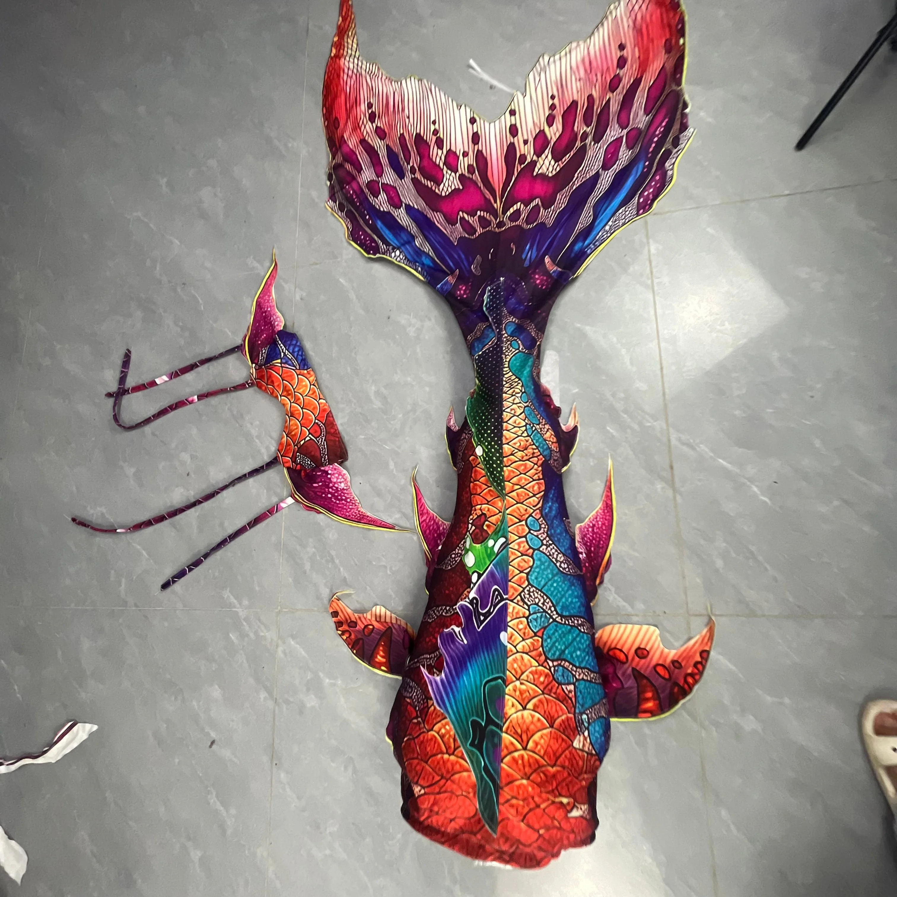 New Rainbow Adult Mermaid Large Tail Fish Tail Beach Vacation Freediving Performance Costume