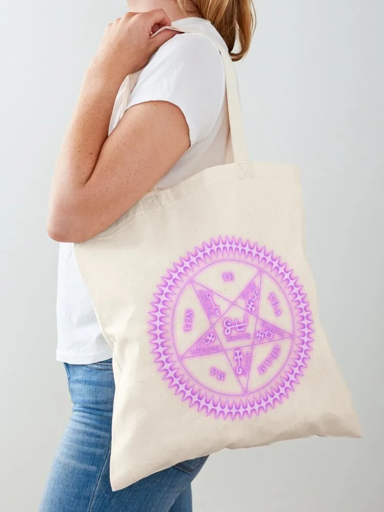 Tetragrammaton Sigil Light Black Tote Bag ecological bags Shopper Tote Bag