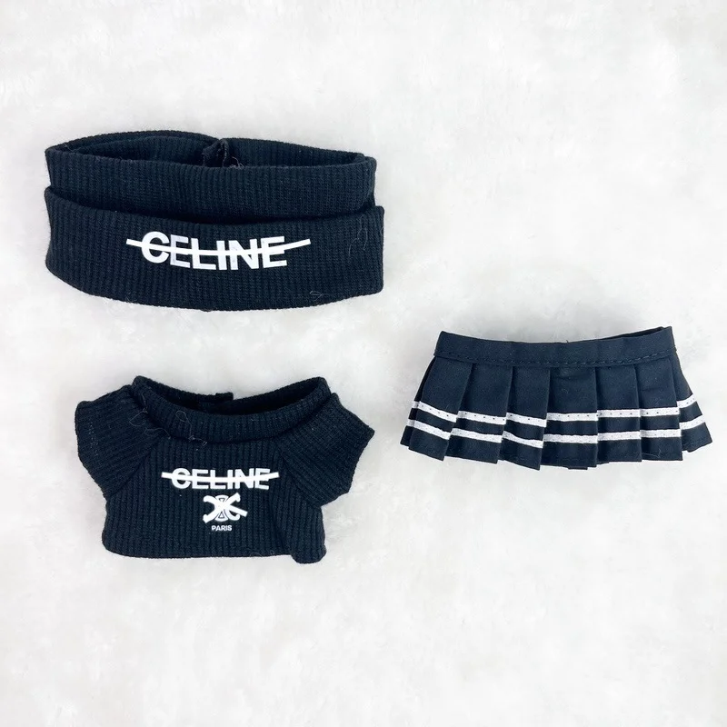 (Vêtements uniquement)Labubu V1/2/3 vêtements de poupée combinaison de Ski platine Cool v-outfit Chic ensemble d'hiver pour 17 cm Figure Photo accessoire cadeau