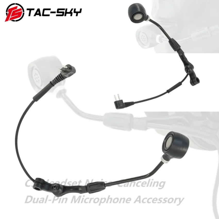 TACSKYC5 Headset with Noise-canceling Dual Microphones, Compatible with COMTA, Hearing Protection for Hunting and Shooting
