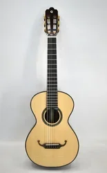 

36-Inch Handcrafted Classical Guitar Solid Spruce Top High-Gloss Acoustic Guitar for Beginners Students Professional Practice