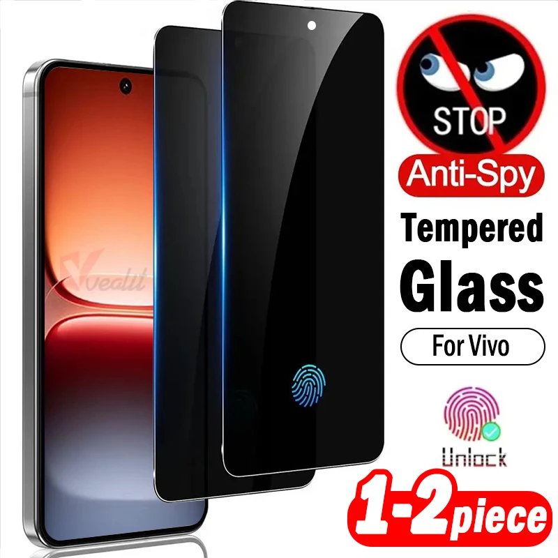 

1-2pcs Ultra-thin Unlock Privacy Tempered Glass for VIVO IQOO 15 13 Anti Spy Screen Protector for iQOO Neo11 Neo10 Pro+ Glass