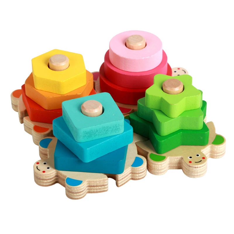 Montessori Geometric Shape Matching Game Wood Kids Learning Toys Educational Kinder Spielzeuge Juegos Cognitivos Para Niños