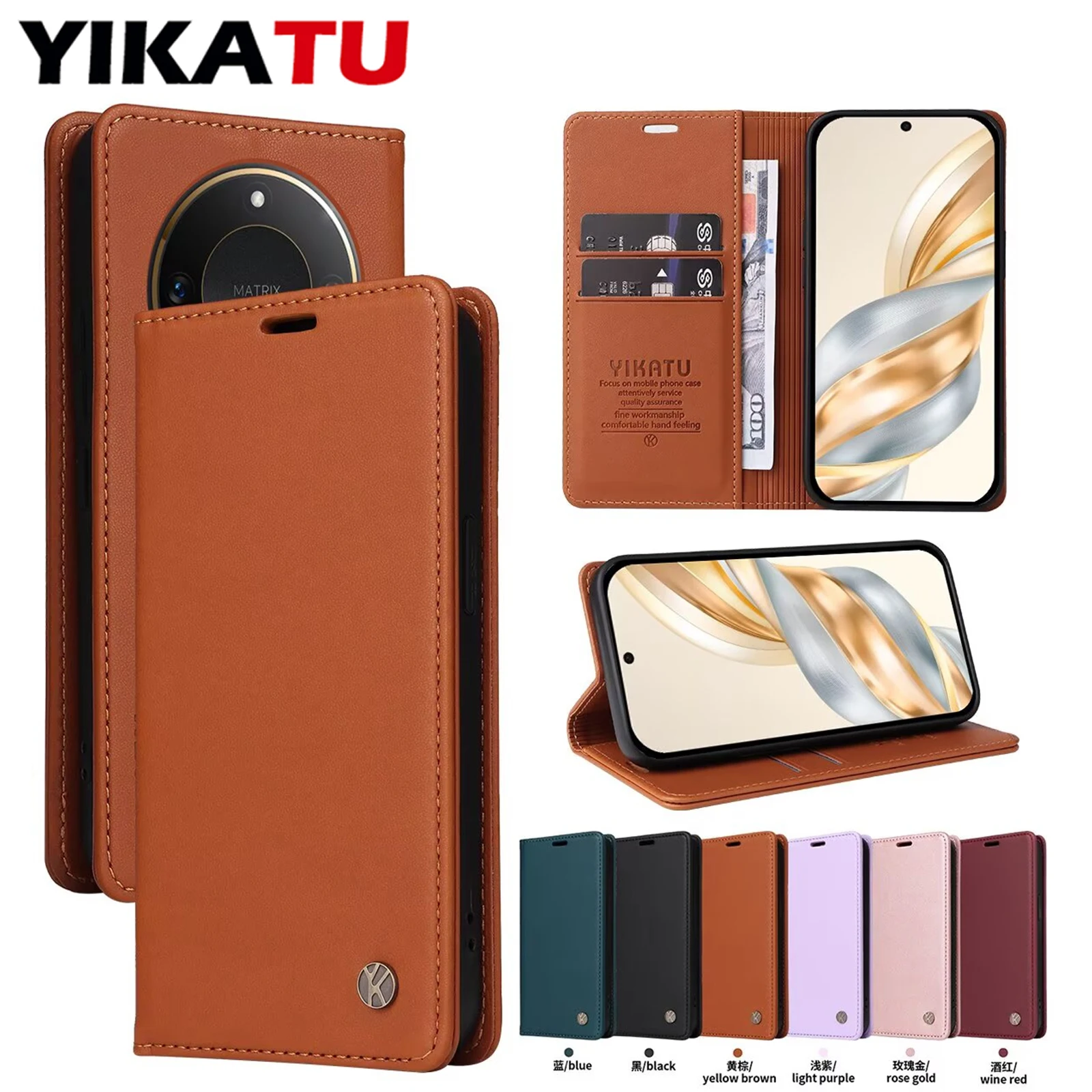 

Магнитный кожаный чехол-кошелек для Huawei P80 Ultra P70 Pro P8 P9 P10 P20 P30 Lite P Smart Z 2019 Play 60 Plus 5G 50 30 9T 8T 7