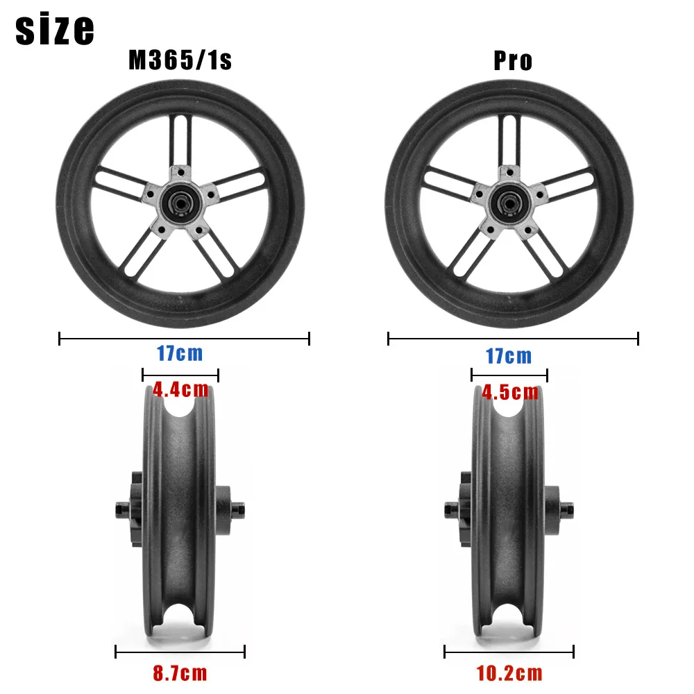 8.5 inch M365 Rear Wheel Hub For Xiaomi M365 Pro 1S Electric Scooter Back Wheel Hub Perfect Replacement Spare Parts Accessories