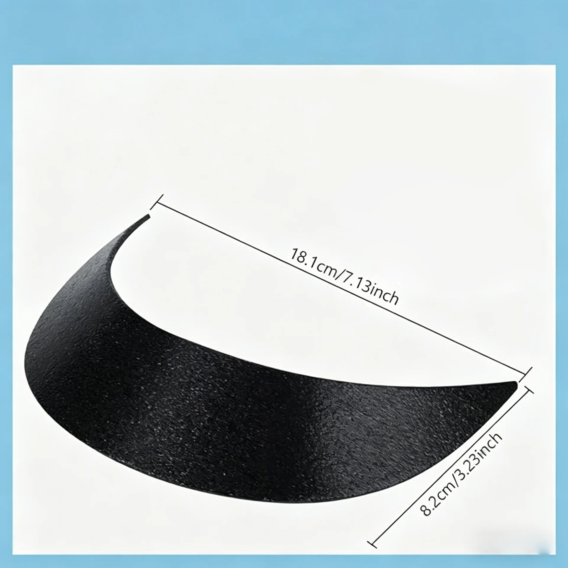 5Pcs Baseball Cap Sun Visor Plates, Tennis Cap Brim Support Plates, Plastic Hat Brim Stabilizer Plates, Concave-Convex