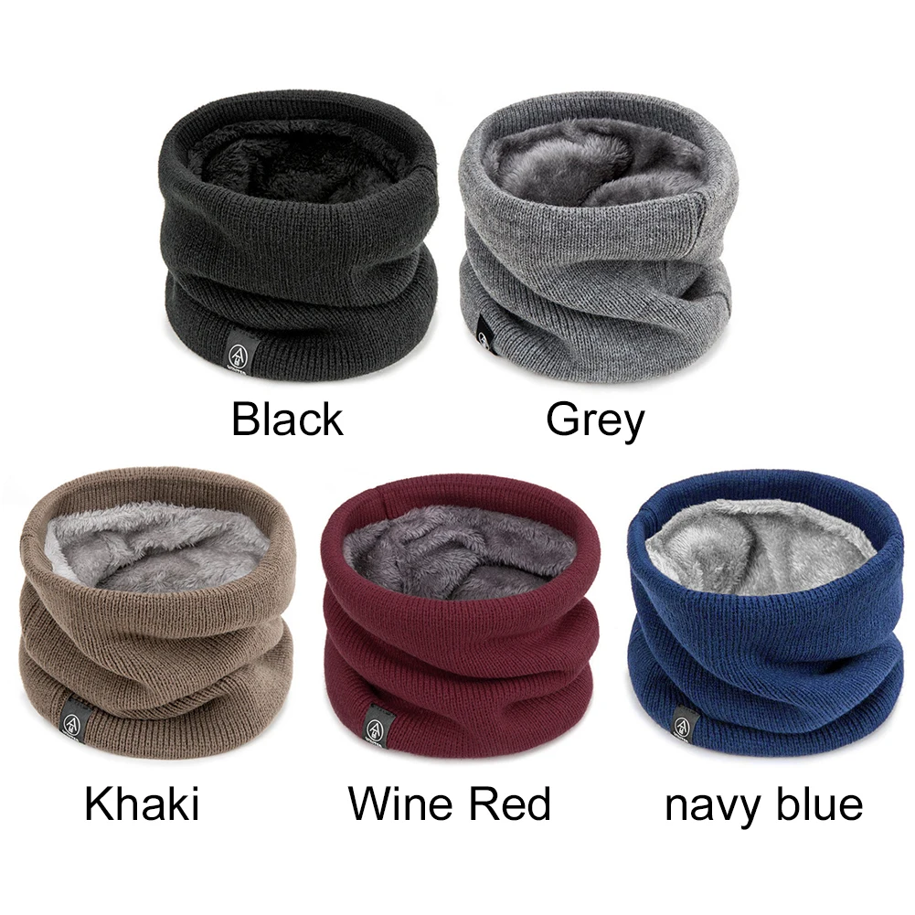 Fashion Soft Knitted Neck Warmer Sport Scarf Women Men Face Cover Winter Skating Running Warm Scarves Thick Cold-proof Collar