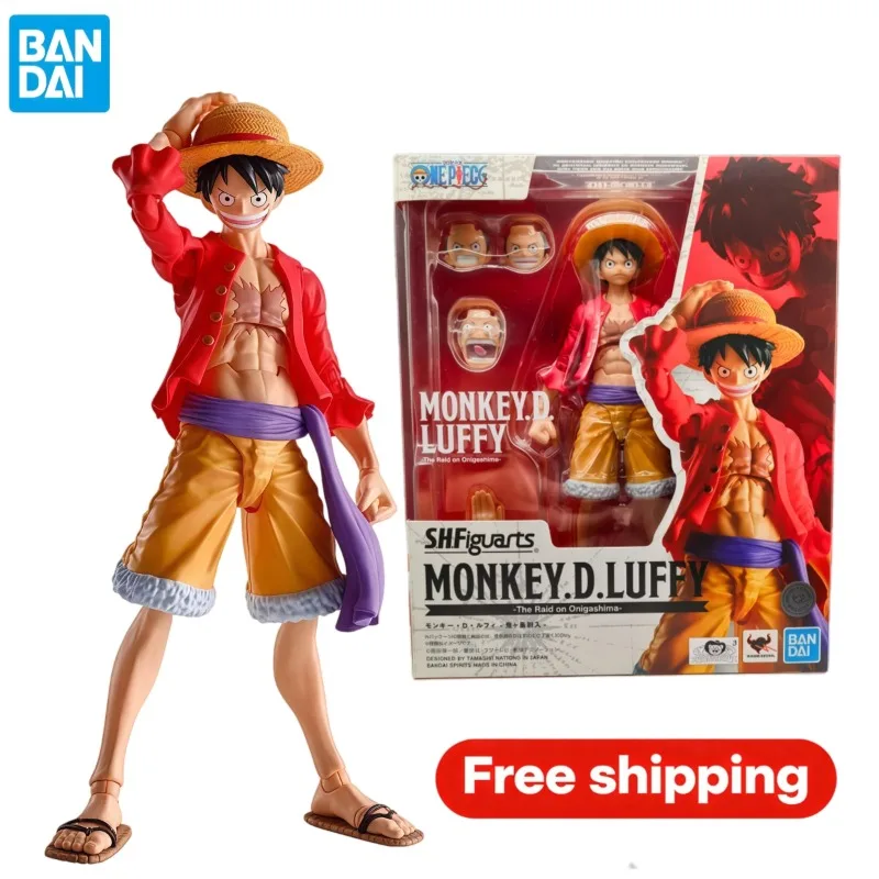 

Оригинальная подвижная фигурка Bandai SHFiguarts One Piece Monkey D. Luffy The Raid on Onigashima, коллекционный подарок в коробке