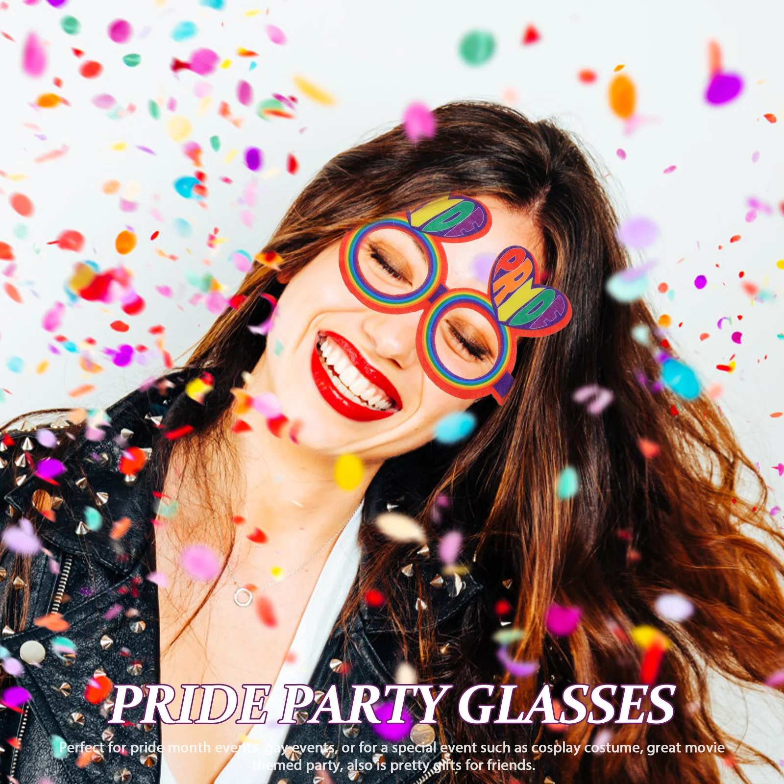 5 Pcs Festival Glasses Pride Month Decorations Plastic Cartoon Eyewear Party Accessories Lightweight Photo Props