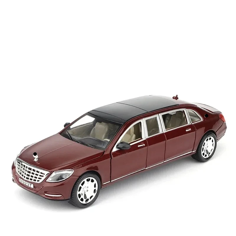 1:24 Metal Car Model Diecast Alloy High Simulation Car Models 6 Doors Can Be Opened Inertia Toys For Maybach S600 Children Difts