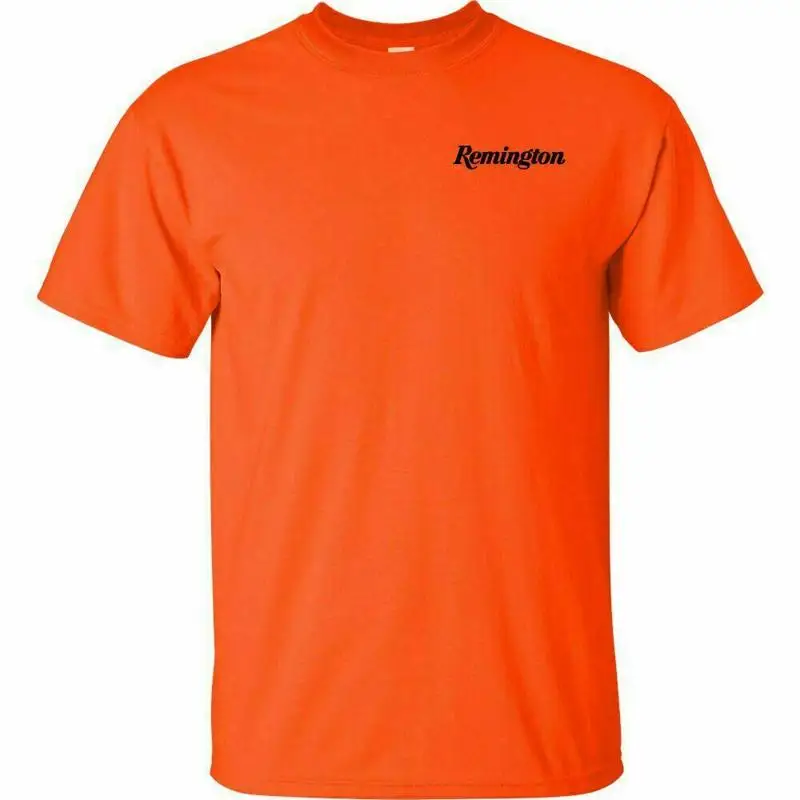 Camiseta con Logo de pecho negro de Remington Script, segunda enmienda, pistola profesional, Rifle