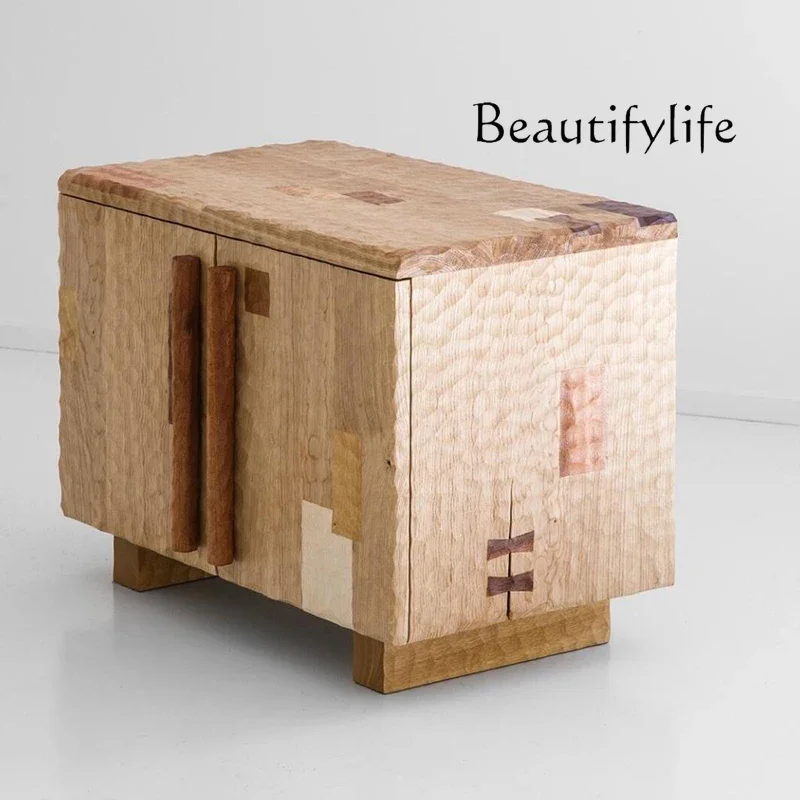 YY Modern Aesthetic Nightstand Modern Luxury Storage Space Saving Bedside Table Trendy Simple Mesitas De Noche Bedroom Furniture