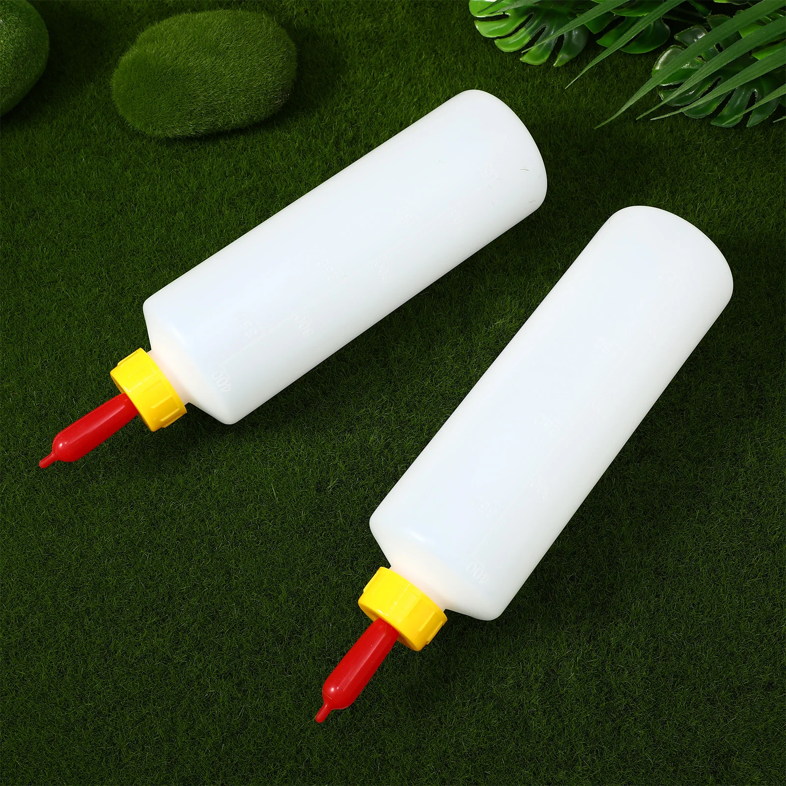 

1 set Lamb Feeding 400ml Durable Milk Feeder White Baby Sheep Pet Feeding Container Bottles Pet Container Livestock Gadgets