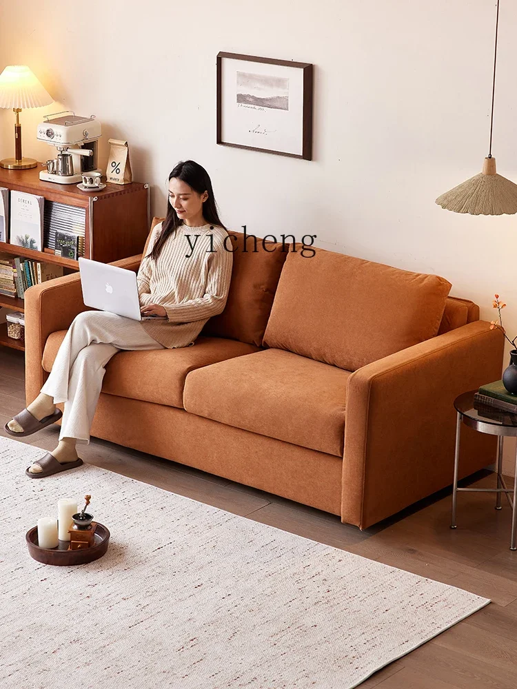 

zz sofa bed dual-purpose minimalist multi-functional living room small apartment with mattress foldable cream wind