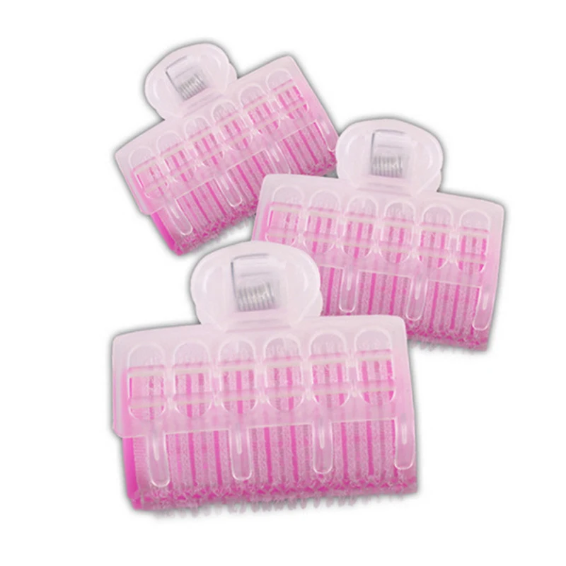 3 Cái/bộ Tự Cầm Nắm Tóc Con Lăn Bộ Nhựa Móng Vuốt Lớn Nhỏ Làm Tóc Uốn Dụng Cụ Cho Nam, trẻ Em, Phụ Nữ