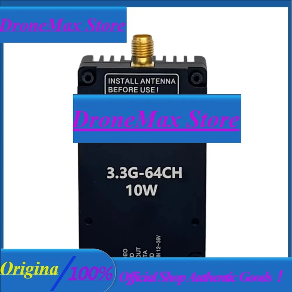 DroMa3.3GHz 10W Transmitter, 16 Channels, Video & Image Transmission For Drones & FPV Racing Drones