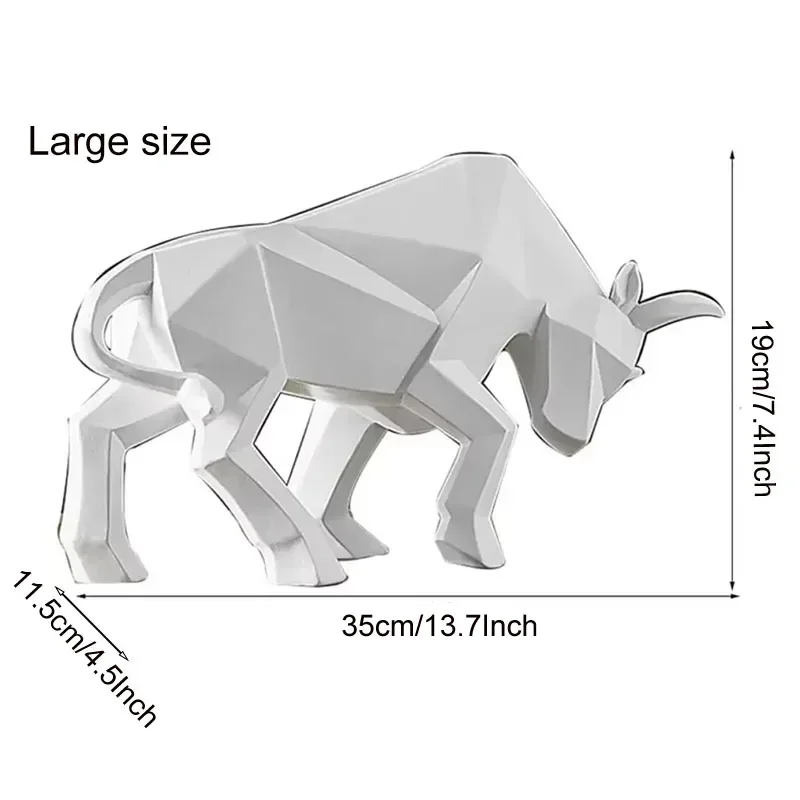 Nordic Resin Bull Statue 4