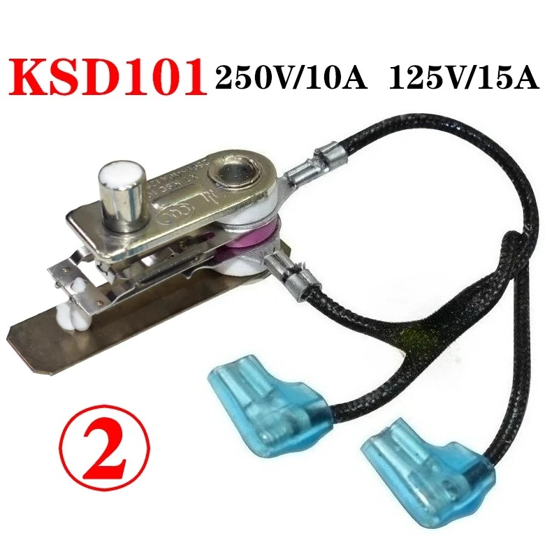لميديا قدر الضغط الكهربائي مفتاح الضغط KSD/101 10A/15A 250 فولت مفتاح التحكم في درجة الحرارة