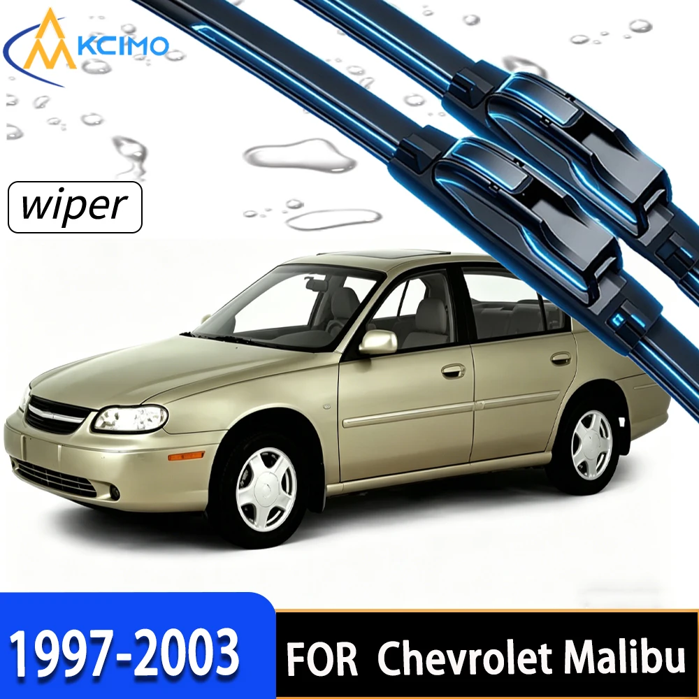 

Premium Front Windshield Wiper Blades for Chevrolet Malibu 1997-2003, Ultra-Durable Rubber, Silent Streak-Free Cleaning