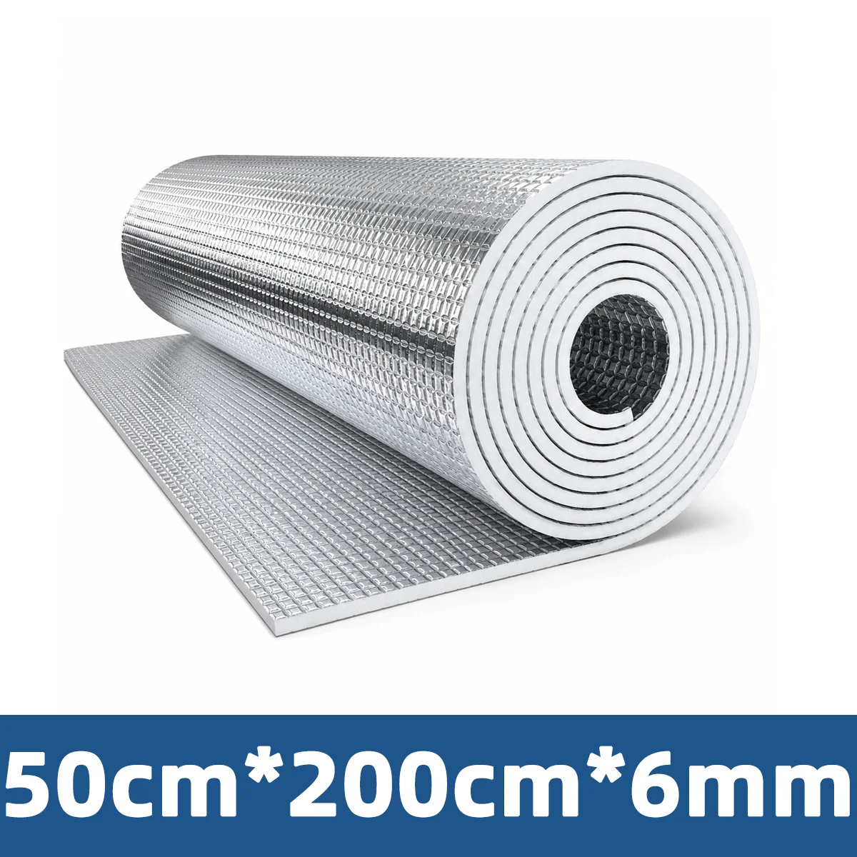Rouleau d'isolation en aluminium réfléchissant double face 6/9 mm, coton isolant pour porte de garag