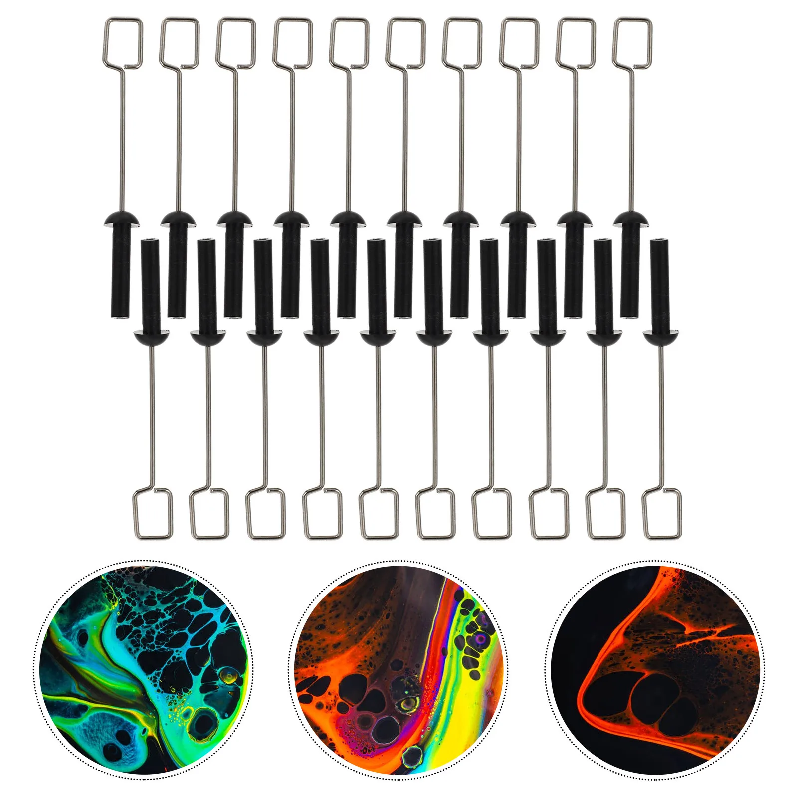 

20Pcs Pigment Mixer Replacement Spiral Head Premium Stainless Steel Paint Color Stirrer Fast Mixing Pigment Blending Tool