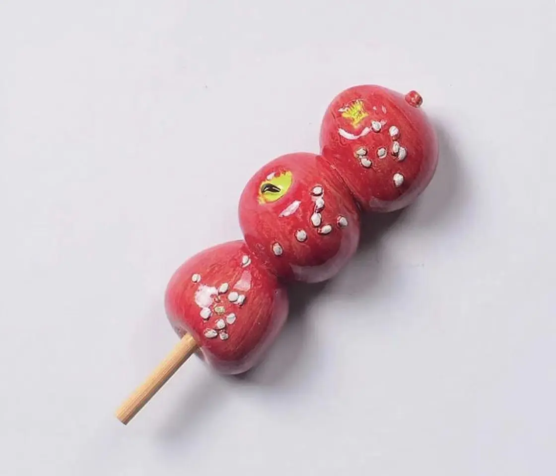 3D สเตอริโอเก่าปักกิ่ง Rock Sugar Haw ตู้เย็นแม่เหล็ก