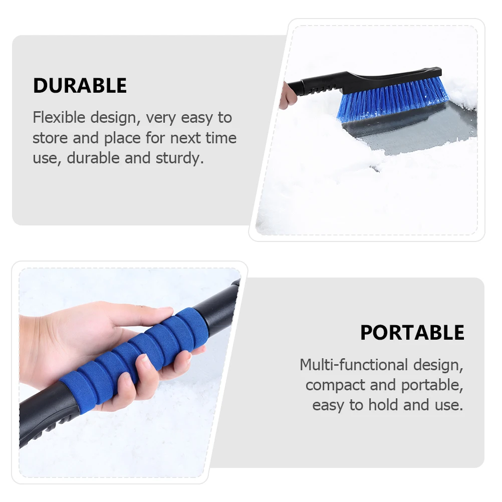 

1pc Removal Ice Car Ice Multi-Function Snow Brush Glass Car Glass Cleaning Brush Cleaning Tool Portable Winter Snow