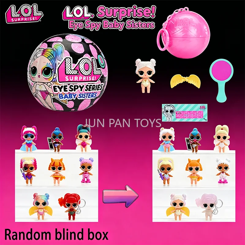 Figura de Juguete Original LOL Surprise Eye Spy Baby Sisters con Función de Cambio de Color, Interactiva, Coleccionable, Regalo para Niñas