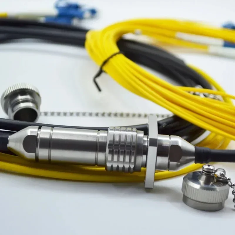 Conector De Fibra ODC Impermeável Ao Ar Livre, Conjuntos De Cabos De Plugue E Soquete, 4 Núcleos