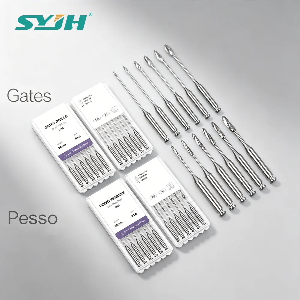 

SYJH 30 шт./5 коробок Стоматологические эндодонтические роторные боры Gates Glidden # Набор эндодонтических файлов из нержавеющей стали 28 мм/32 мм (1-6) для использования в стоматологии