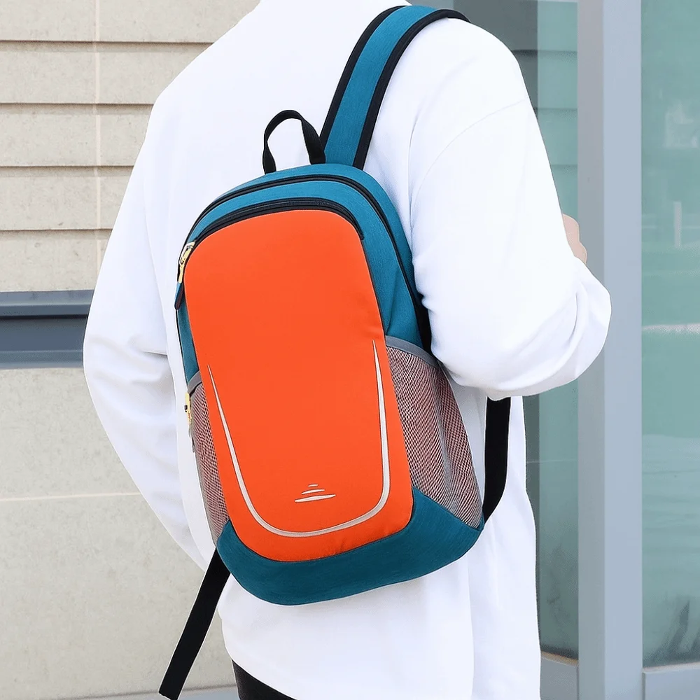 حقائب ظهر رياضية من قماش أكسفورد متعددة الألوان خفيفة الوزن للمشي لمسافات طويلة مقاومة للاهتراء ذات سعة كبيرة حقيبة كتف للسفر