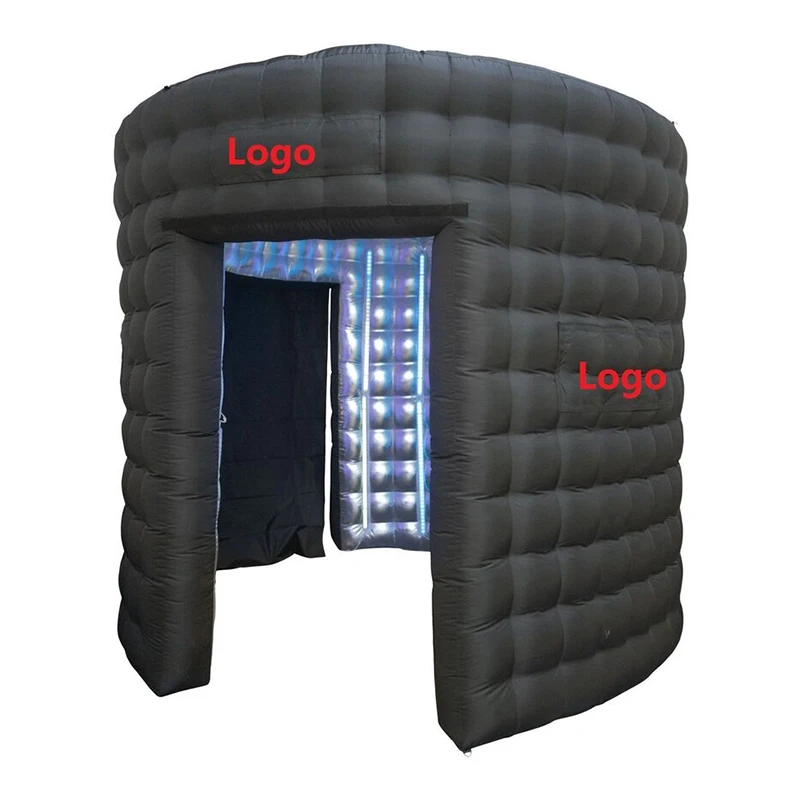 Inflatable LED 360 Degree Photo Booth Enclosure with LOGO 360 photo booth enclosure backdrop