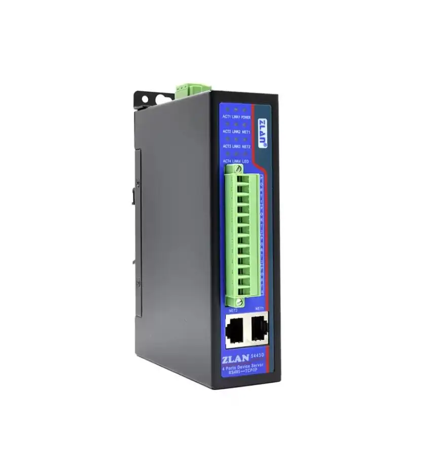 4 port Isolating RS485 to Ethernet TCP IP Modbus RTU TCP Gateway serial to TCP converter serial server ZLAN5443D